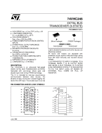 Datasheet 74VHC245 manufacturer STMicroelectronics