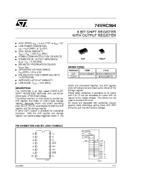 Datasheet 74VHC594TTR manufacturer STMicroelectronics