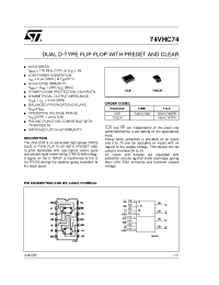 Datasheet 74VHC74MTR manufacturer STMicroelectronics