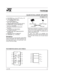 Datasheet 74VHC86 manufacturer STMicroelectronics