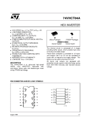 Datasheet 74VHCT04AM manufacturer STMicroelectronics