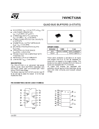 Datasheet 74VHCT125ATTR manufacturer STMicroelectronics