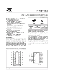 Datasheet 74VHCT138 manufacturer STMicroelectronics