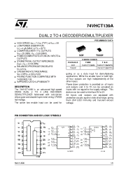 Datasheet 74VHCT139AM manufacturer STMicroelectronics