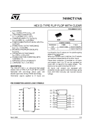 Datasheet 74VHCT174AMTR manufacturer STMicroelectronics