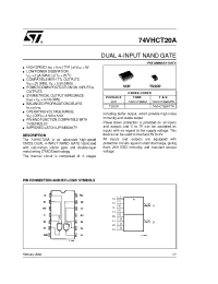 Datasheet 74VHCT20A manufacturer STMicroelectronics