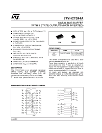Datasheet 74VHCT244AMTR manufacturer STMicroelectronics