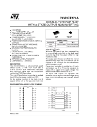 Datasheet 74VHCT374AMTR manufacturer STMicroelectronics