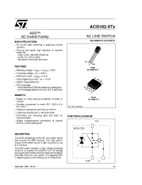 Datasheet ACS102-5T1-TR manufacturer STMicroelectronics