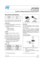 Datasheet ACS1086SA manufacturer STMicroelectronics