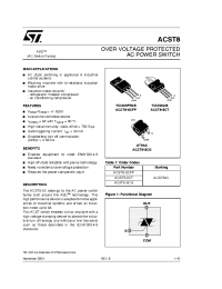 Datasheet ACST8-8CG-TR manufacturer STMicroelectronics