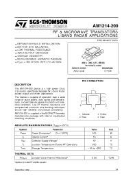 Datasheet AM1214-200 manufacturer STMicroelectronics