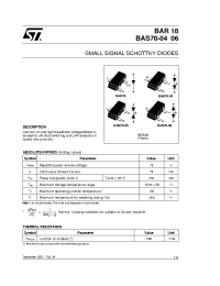 Datasheet BAR18FILM manufacturer STMicroelectronics
