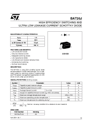 Datasheet BAT20JFILM manufacturer STMicroelectronics