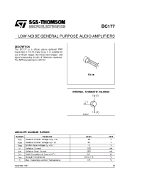 Datasheet BC177 manufacturer STMicroelectronics