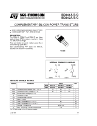 Datasheet BD242B manufacturer STMicroelectronics