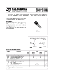 Datasheet BD440 manufacturer STMicroelectronics