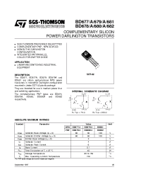 Datasheet BD681 manufacturer STMicroelectronics