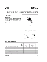 Datasheet BD909 manufacturer STMicroelectronics