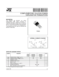 Datasheet BDX33B manufacturer STMicroelectronics