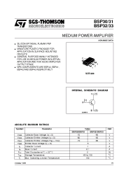 Datasheet BSP31 manufacturer STMicroelectronics