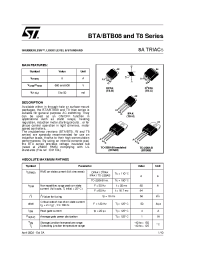 Datasheet BTA08-600CW manufacturer STMicroelectronics