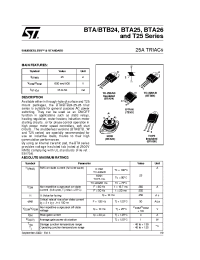 Datasheet BTA24-600B manufacturer STMicroelectronics