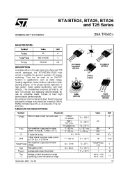 Datasheet BTA25-600A manufacturer STMicroelectronics