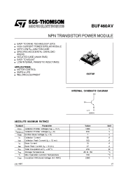 Datasheet BUF460AV manufacturer STMicroelectronics