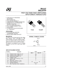 Datasheet BUL57 manufacturer STMicroelectronics