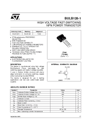 Datasheet BULB128-1 manufacturer STMicroelectronics
