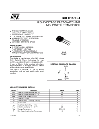 Datasheet BULD118D manufacturer STMicroelectronics