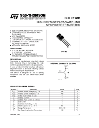 Datasheet BULK128 manufacturer STMicroelectronics