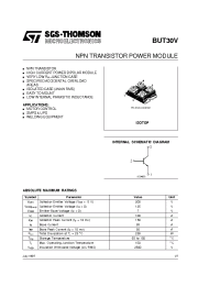 Datasheet BUT30 manufacturer STMicroelectronics