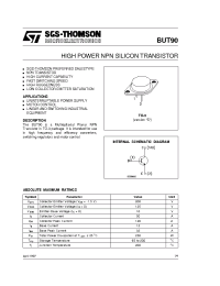 Datasheet BUT90 manufacturer STMicroelectronics