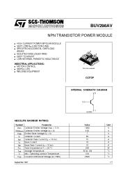 Datasheet BUV298AV manufacturer STMicroelectronics