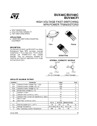 Datasheet BUV48C manufacturer STMicroelectronics