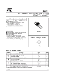 Datasheet BUZ11 manufacturer STMicroelectronics