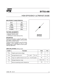 Datasheet BYT03 manufacturer STMicroelectronics