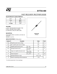 Datasheet BYT03-400 manufacturer STMicroelectronics