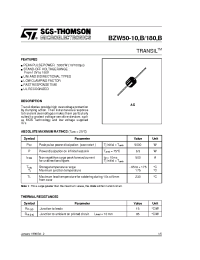 Datasheet BZW50-10B manufacturer STMicroelectronics