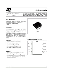 Datasheet CLP30-200B1RL manufacturer STMicroelectronics