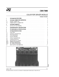 Datasheet CM17699 manufacturer STMicroelectronics