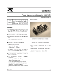 Datasheet COMBI/E1 manufacturer STMicroelectronics