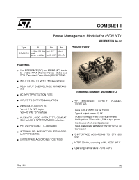 Datasheet COMBI/E1-I manufacturer STMicroelectronics