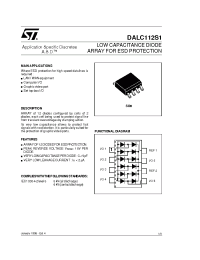 Datasheet DALC112 manufacturer STMicroelectronics