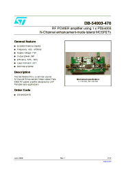 Datasheet DB-54003-470 manufacturer STMicroelectronics