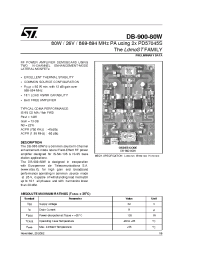 Datasheet DB-900-80W manufacturer STMicroelectronics