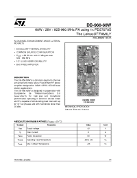 Datasheet DB-960-60W manufacturer STMicroelectronics