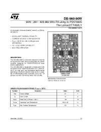 Datasheet DB-960-90W manufacturer STMicroelectronics